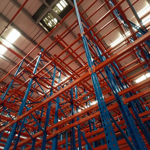 Heavy Duty Single Deep Industrial Selective Pallet Rack Steel Corrosion Protected Powder Coated Garage Storage Warehouse Racks