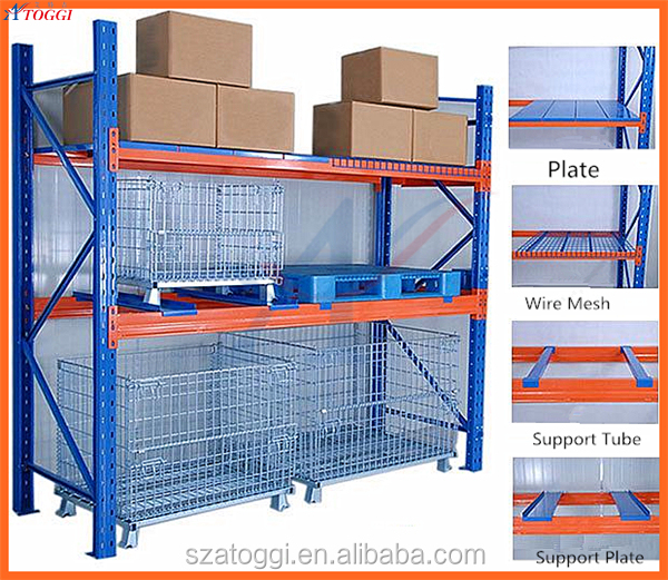 Heavy Duty Wide Span Pallet Rack, Industrial Warehouse Storage Pallet Racking for Bulk Goods Storage