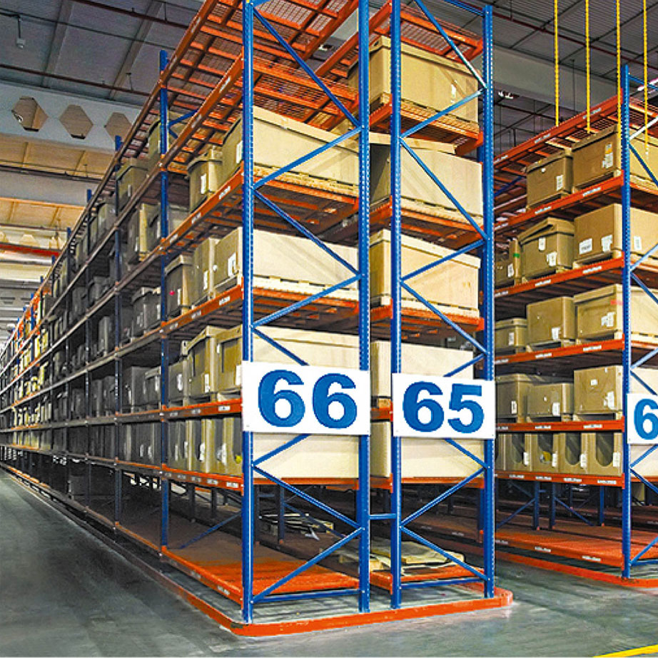 Factory Supply Cold Rolled Steel Heavy Duty Adjustable Narrow Aisle Racks Stable Bearing Design for Tight Passage Warehouse
