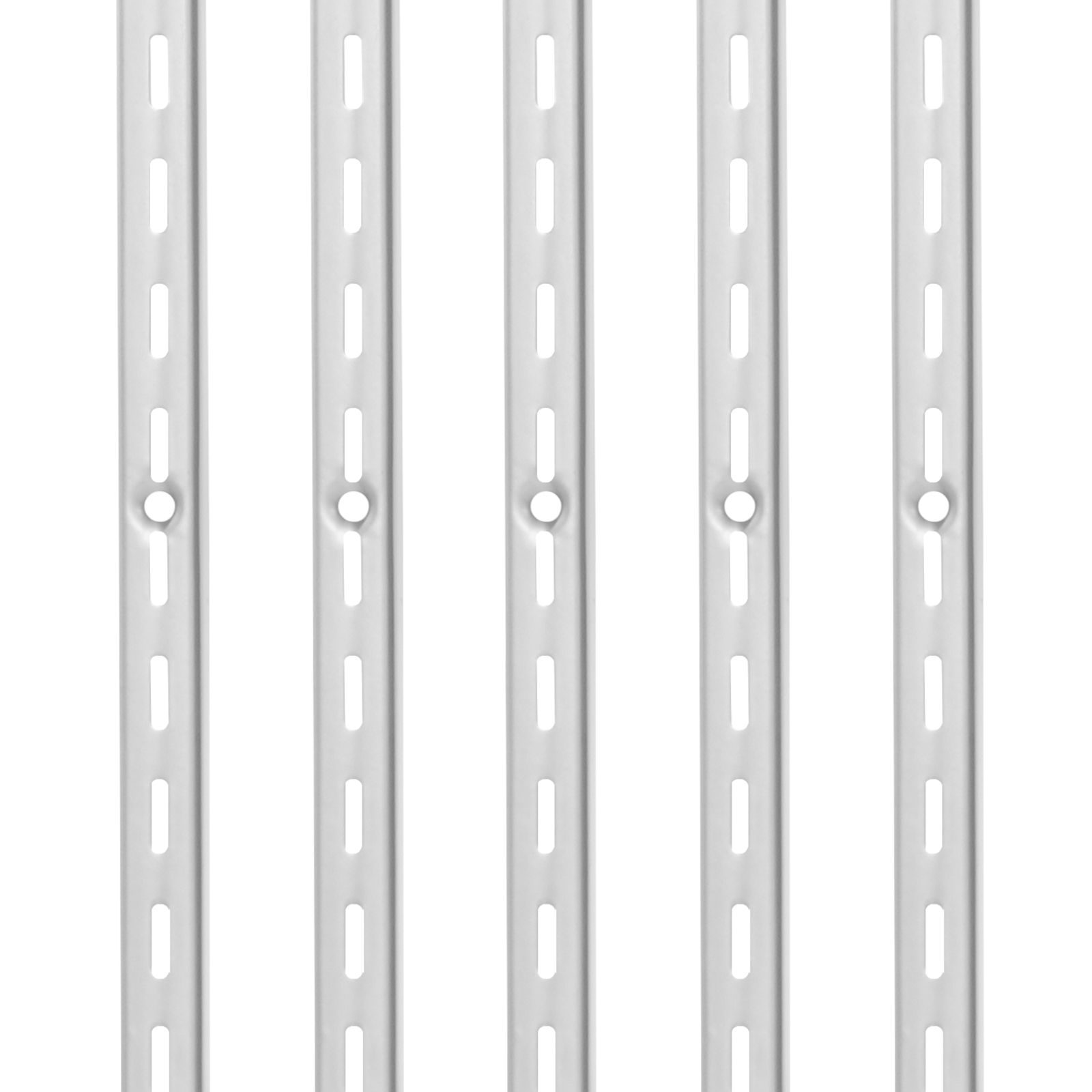 10 Pack 39 Inch Heavy Duty Upright Wall Shelving System with 40 Screws & Single Slot Shelf Rails