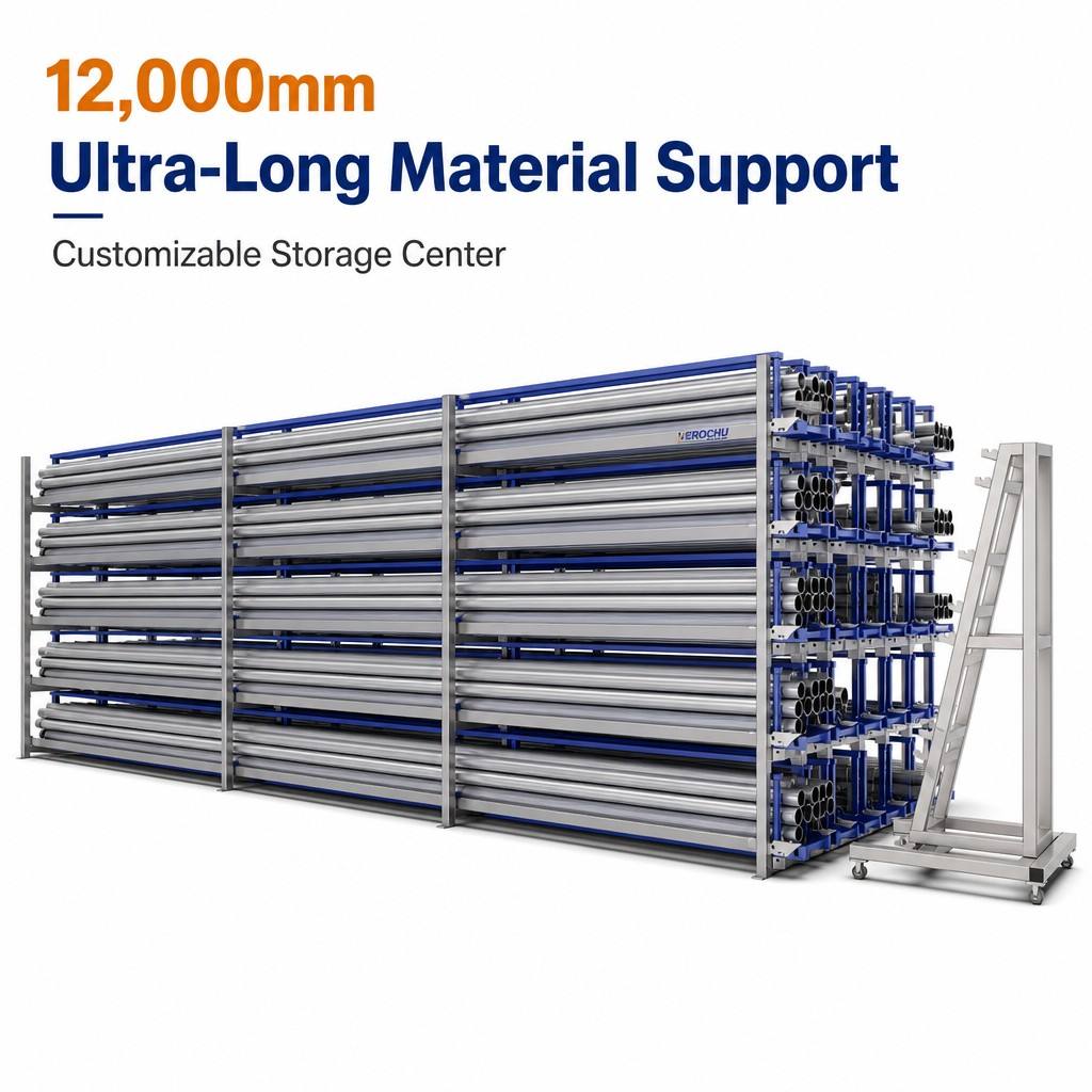 Industrial Heavy Duty Customizable Honeycomb Modular Plug Profile Long Material 3000kg Roll Steel Pipe Storage Rack CE Certified