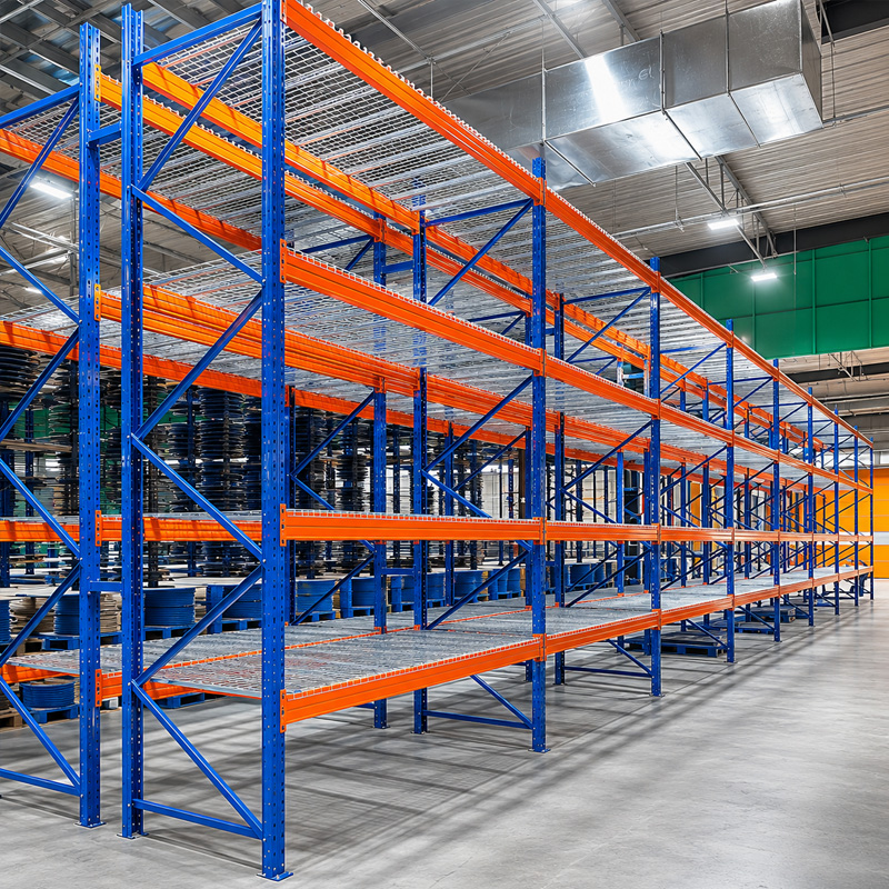 Steel Storage Rack Q235B Steel Flat Warehouse 12m With 500 Times Wear-resistant Tested Durable Pallet Racker Frame