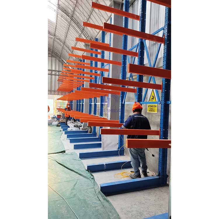 Heavy Duty Storage Cantilever Shelving Cyclocross Frame Cantilever Storage Storage Steel Industrial Hanging Cantilever Rack