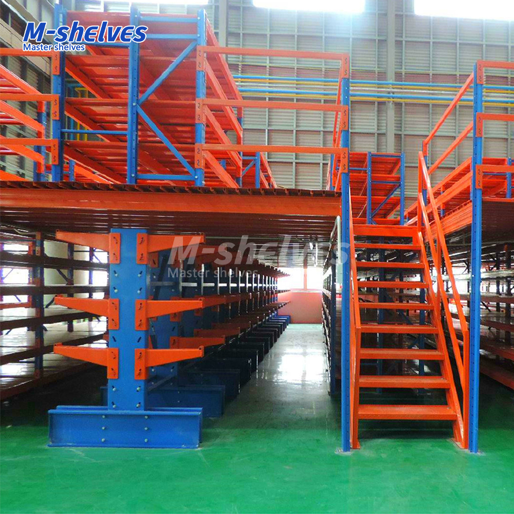 Wholesale CE Integrated Multi Layer Metal Storage Rack Industrial Steel Mezzanine Platform for Warehouse Storage