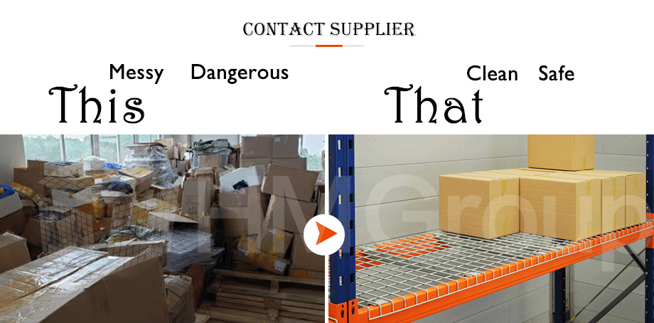 OEM / ODM Warehouse Storage Steel Practical Wire Shelves for Rack