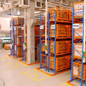 Factory Direct Very Narrow Aisle VNA Pallet Racking Heavy Duty Steel Warehouse Storage Selective Rack System 500-4000kg/Level