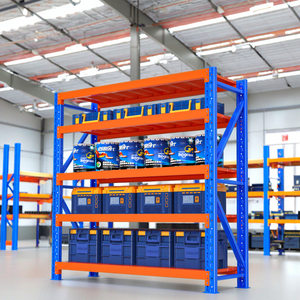 Industrial Heavy Duty Storage Shelves System Stacking Units Metal Rack Warehouse Steel Pallet Racking