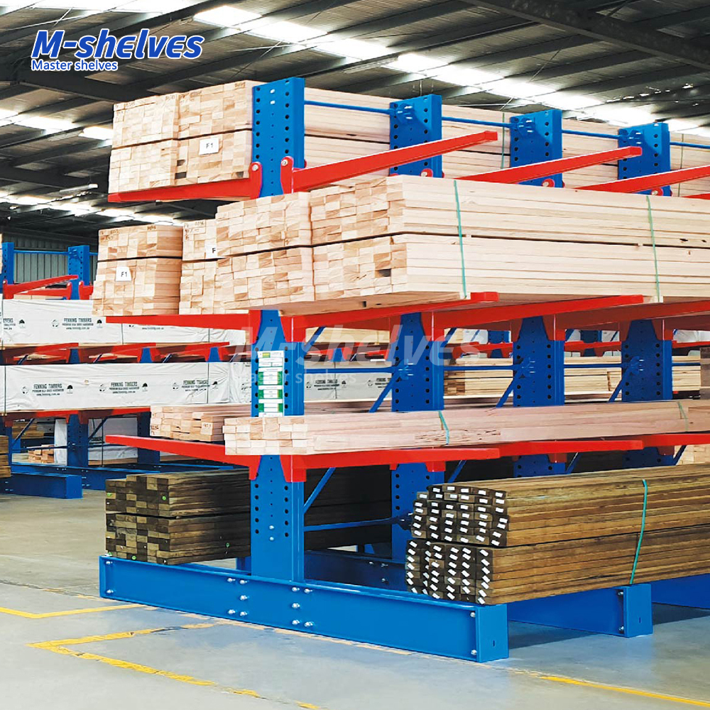 Heavy Duty Cantilever Racks Warehouse Garage Storage System for Lumber and Pipe