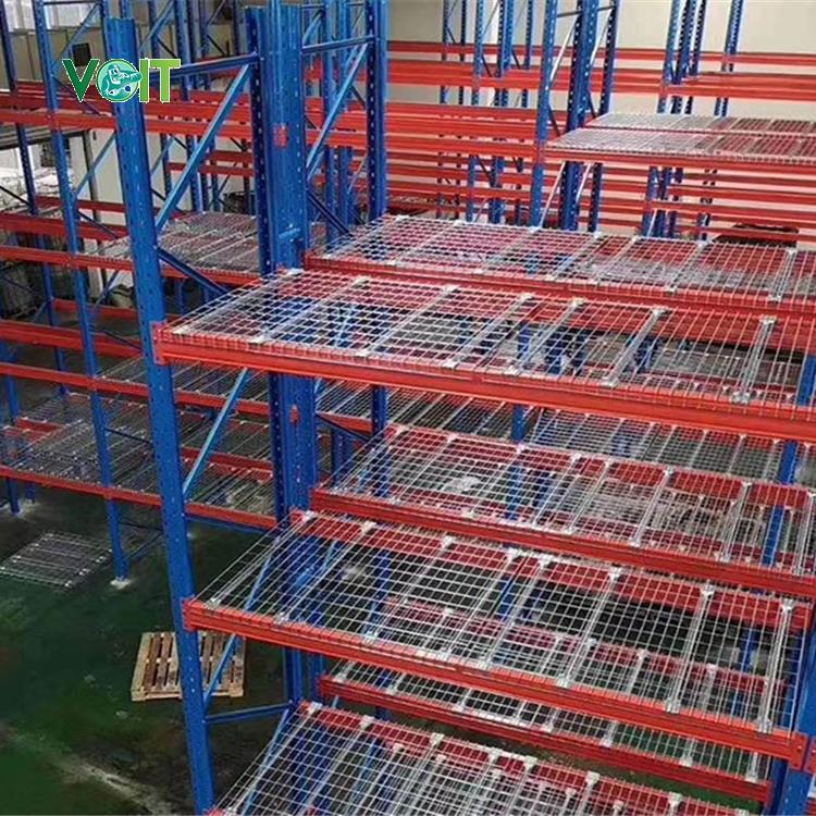Factory Direct Price Steel Wire Mesh Decking Flared Channel Rack Shelving for Industrial Storage