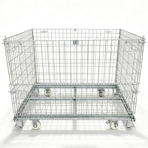 Galvanized Foldable Wire Mesh Storage Cage