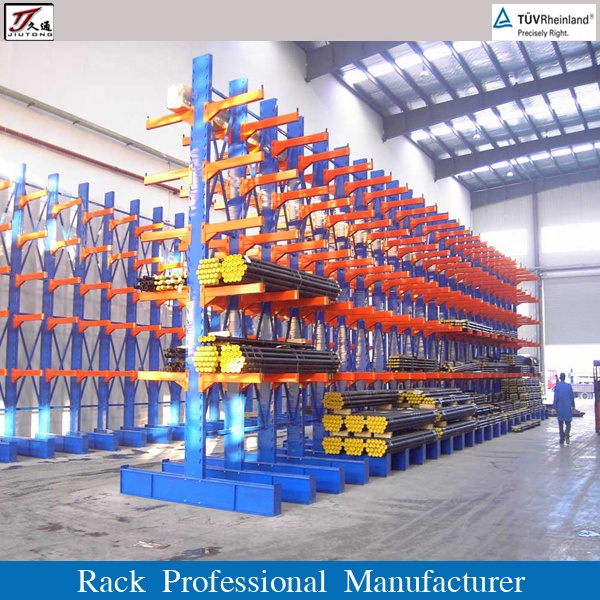 Steel Profile Cantilever Rack Heavy Duty 5 Layer Powder Coated Storage System for Angles Channels Beams