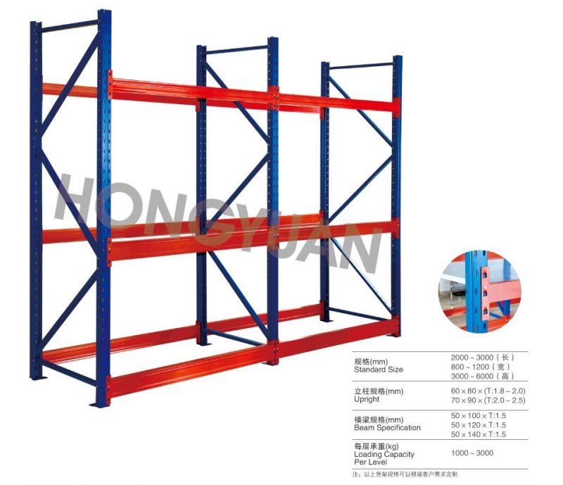 Modular Industrial Grade Steel 5-Layer Adjustable Powder Coated Storage Rack for Factory