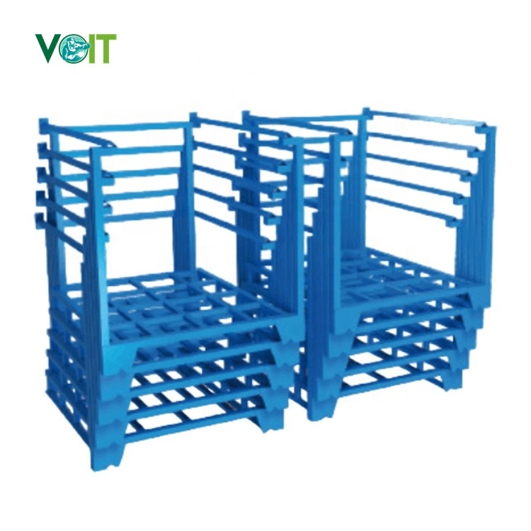 Color Customized Powder Coating Detachable Durability Stackable Pallet Rack Frame