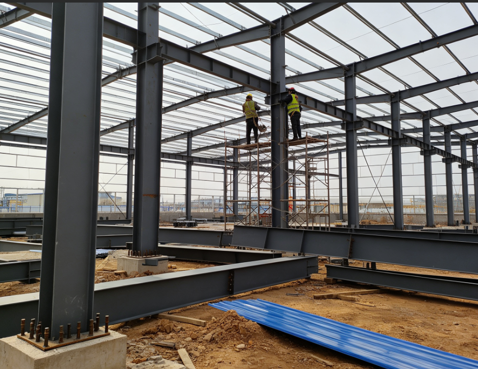 Low Cost Prefabricated Steel Structure Warehouse Workshop Building, Industrial Storage Shed Logistics Storage Facilities