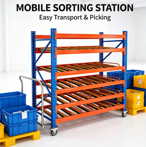 Gravity Carton Flow Rack FIFO Warehouse Roller Flow Racking