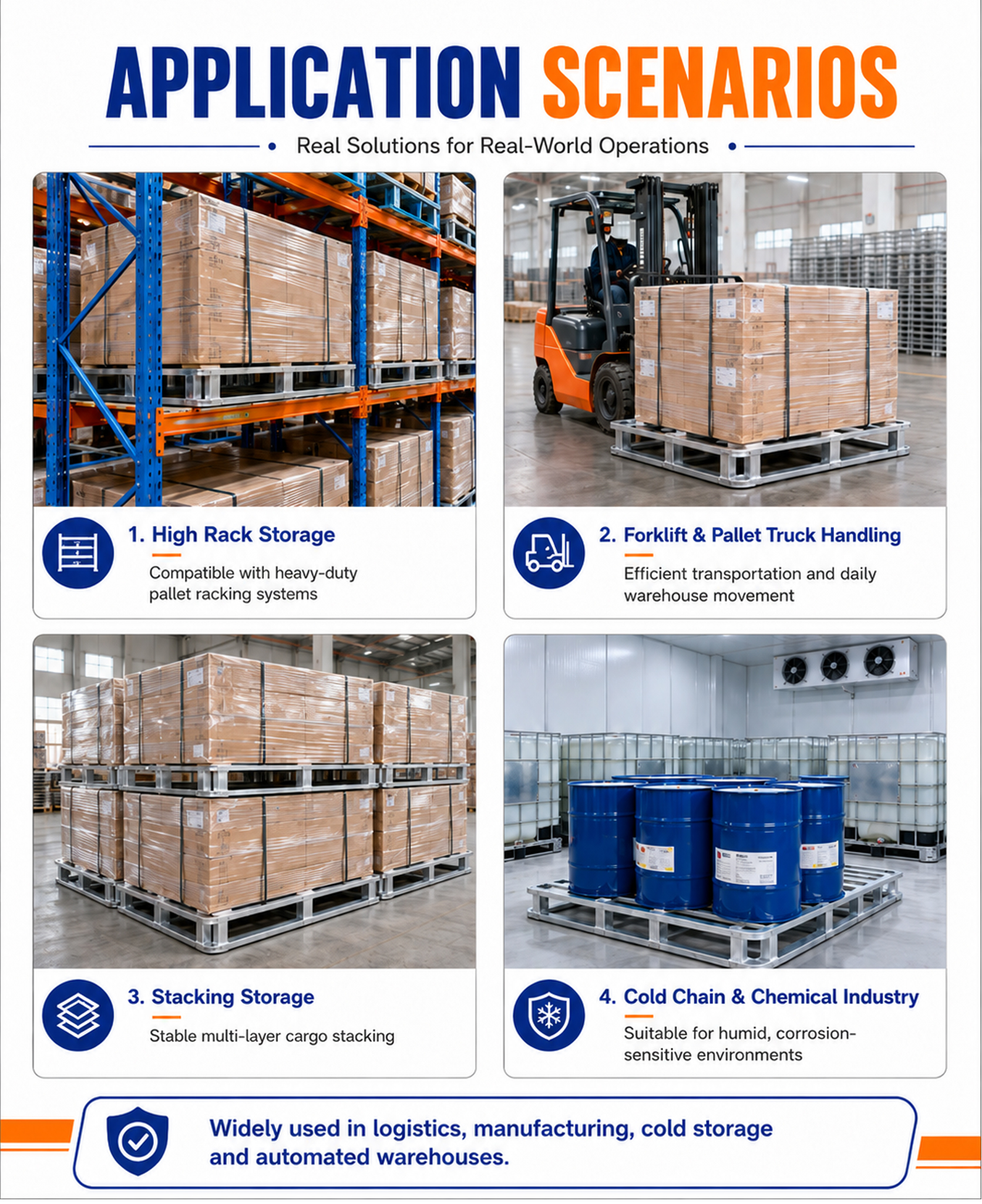 Heavy Duty Steel Pallet 1200x1200x125mm Warehouse Storage Metal Pallet for Pallet Rack System