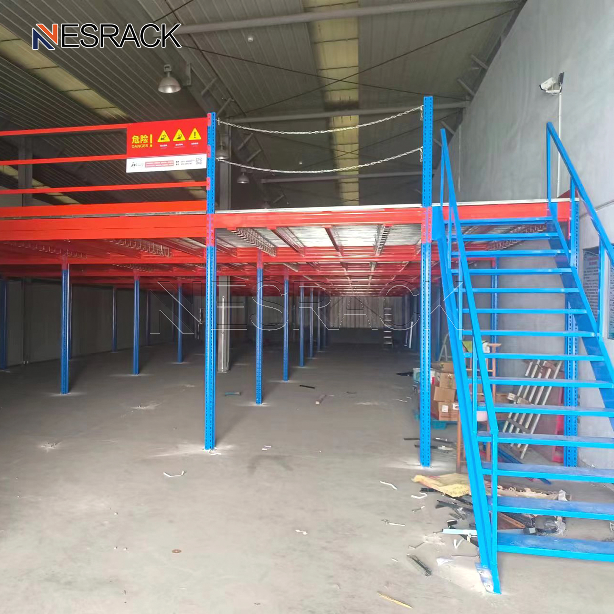 Custom Racking System Warehouse Storage Rack Second Floor Platform Heavy Duty Mezzanine Floor Steel Mezzanine
