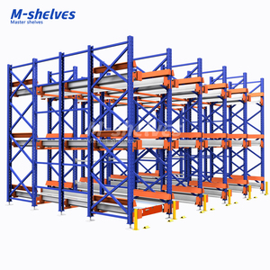 Automated Warehouse Radio Shuttle Pallet Racking System Adjustable Heavy Duty Pallet Rack High-Density Storage Shuttle Rack CE