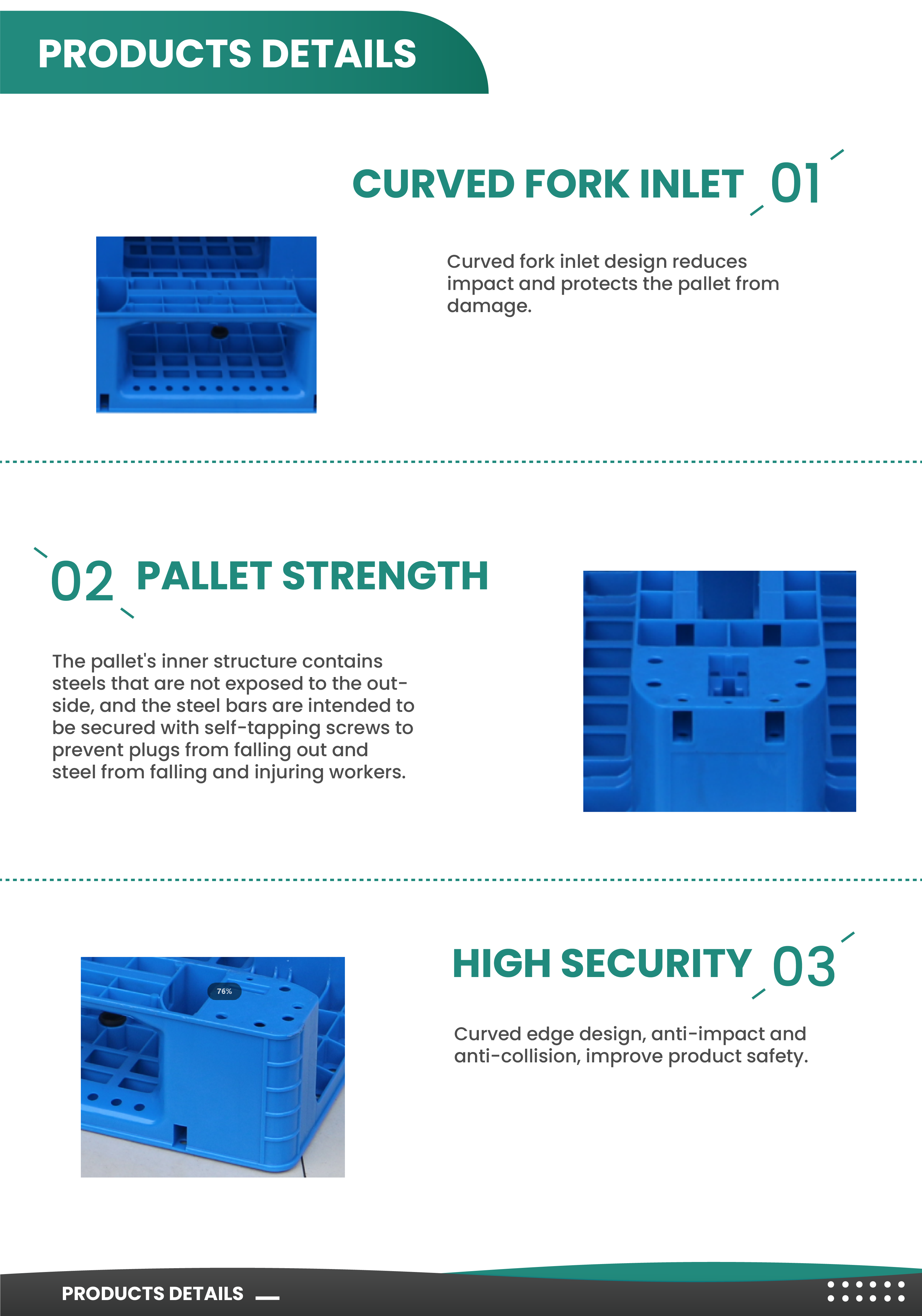 Pallet feature angle 3