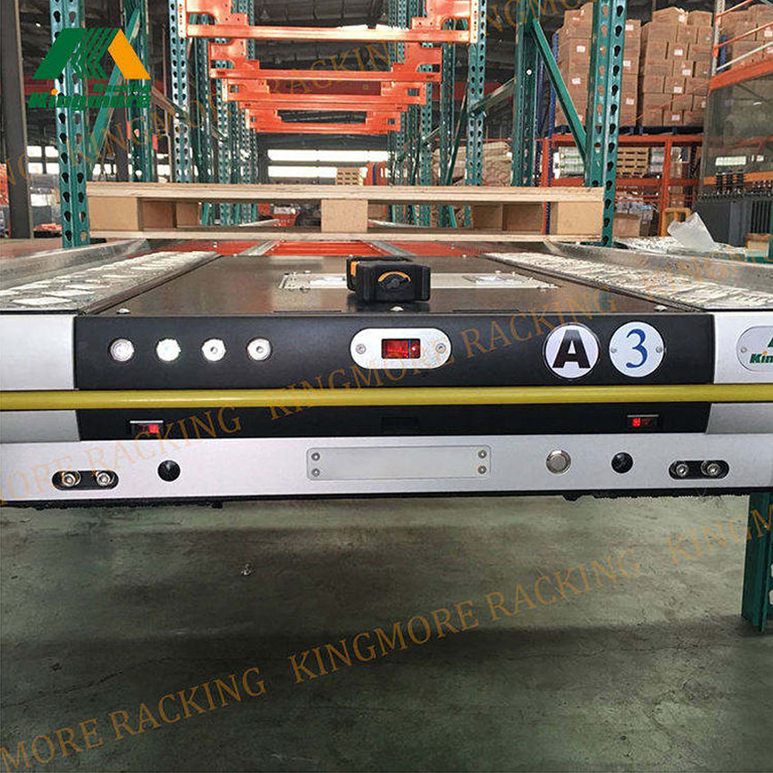 Automated Radio Shuttle Q235B Steel Rack System Warehouse Stacking Rack Heavy Duty Colorful Pallet Rack