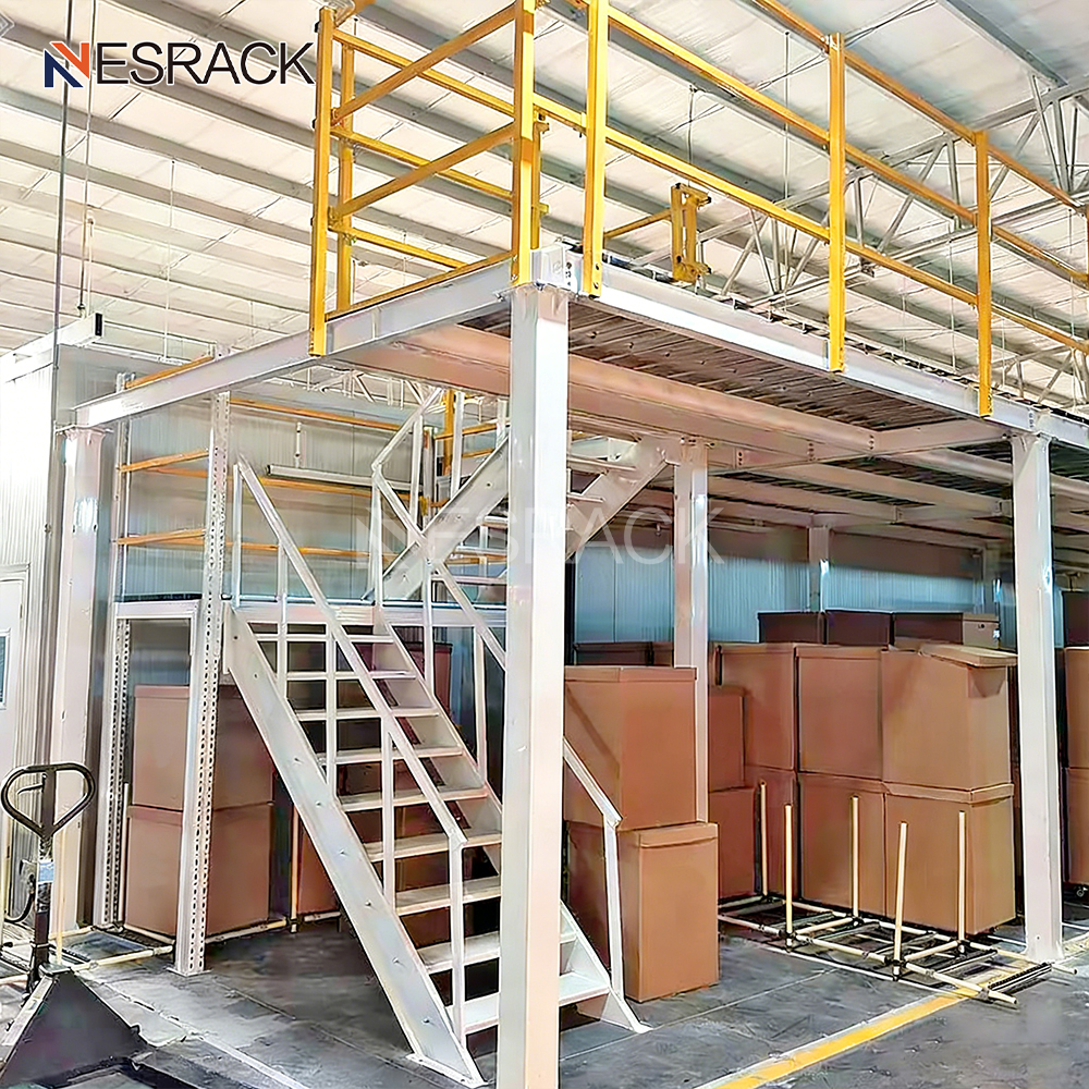 Customized Heavy Duty Steel Mezzanine Floor Second Floor Platform Wire Shelving for Warehouse Storage Second Mezzanine Floor