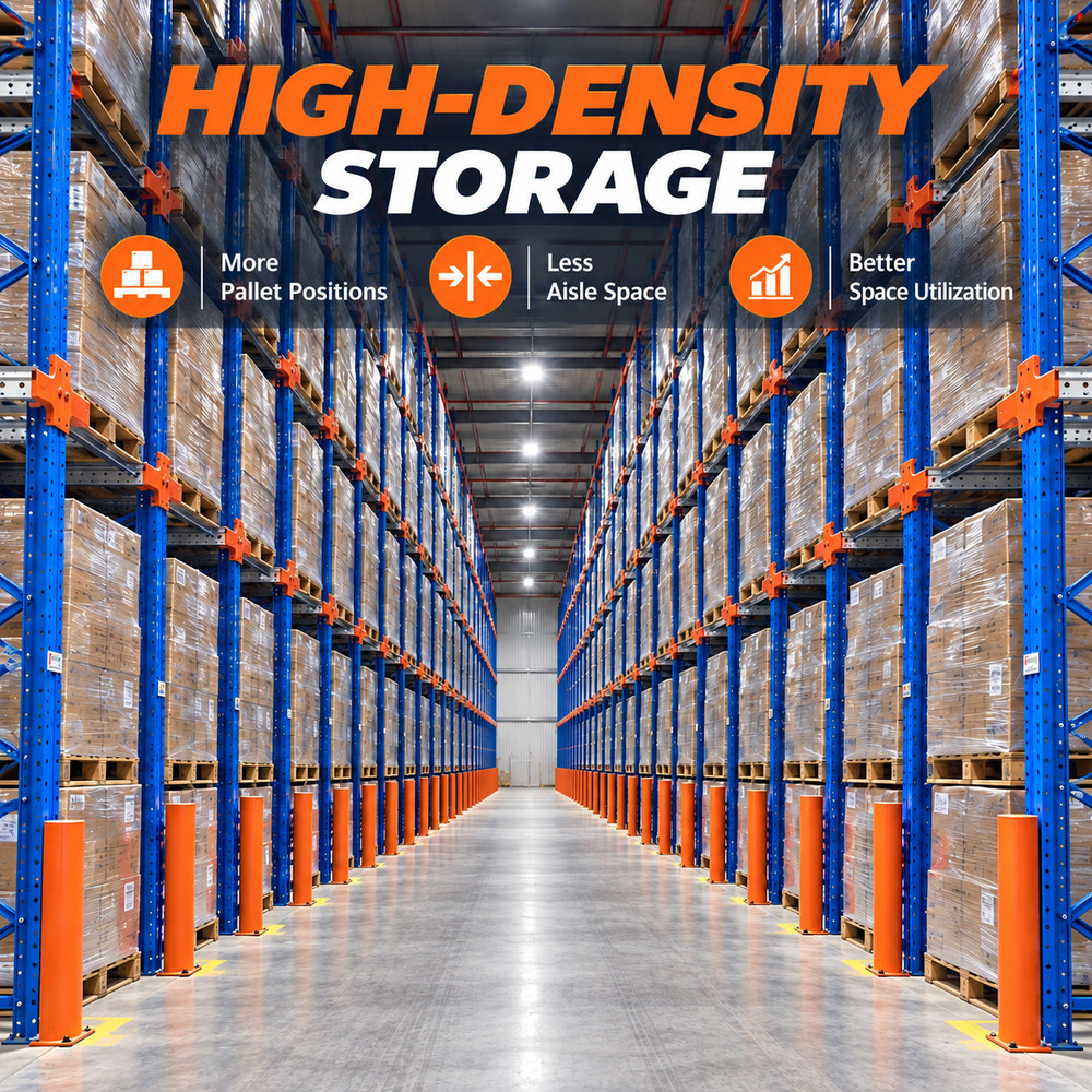 ODM OEM Q235 Steel Heavy Duty High Density Coldroom Coldstore Drive in Through Pallet Racking Warehouse Storage System