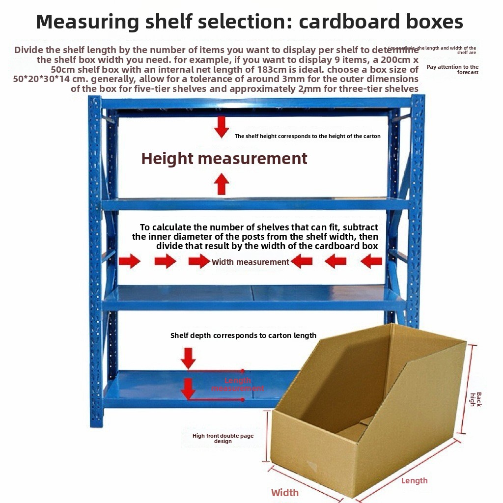 Five-Layer Slanted Top Sorting Storage Shelves with Extra Hard Paper Boxes for E-Commerce Warehouses and Book Storage