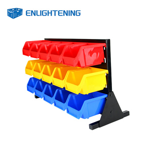 Warehouse Shelf Bin 455x300x170mm with Removable Compartment Dividers Storage Container