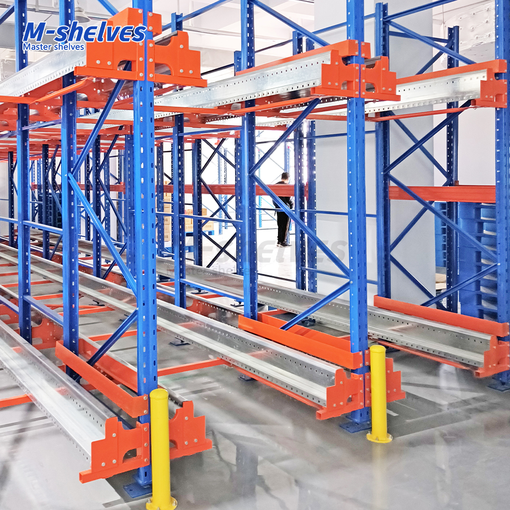 Innovative Auto Shuttle Racking System for Intelligent Cold Storage Steel Pallet Racks Automatic Shuttle Shelving