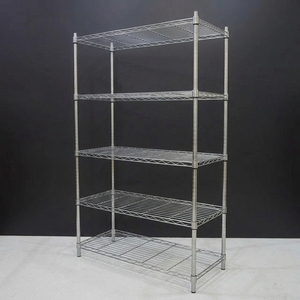 Adjustable 5 Tier Heavy Duty Wire Shelving Unit Powder Coated Metal Wire Rack for Garage Kitchen Pantry