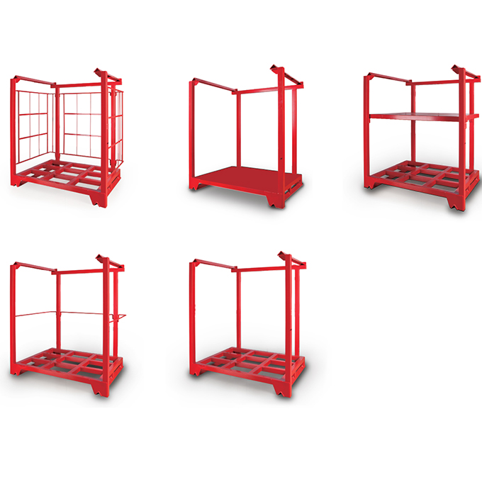 Heavy Duty Warehouse Industrial Storage Metal Portable Steel Racks Pallet Stacking Frames