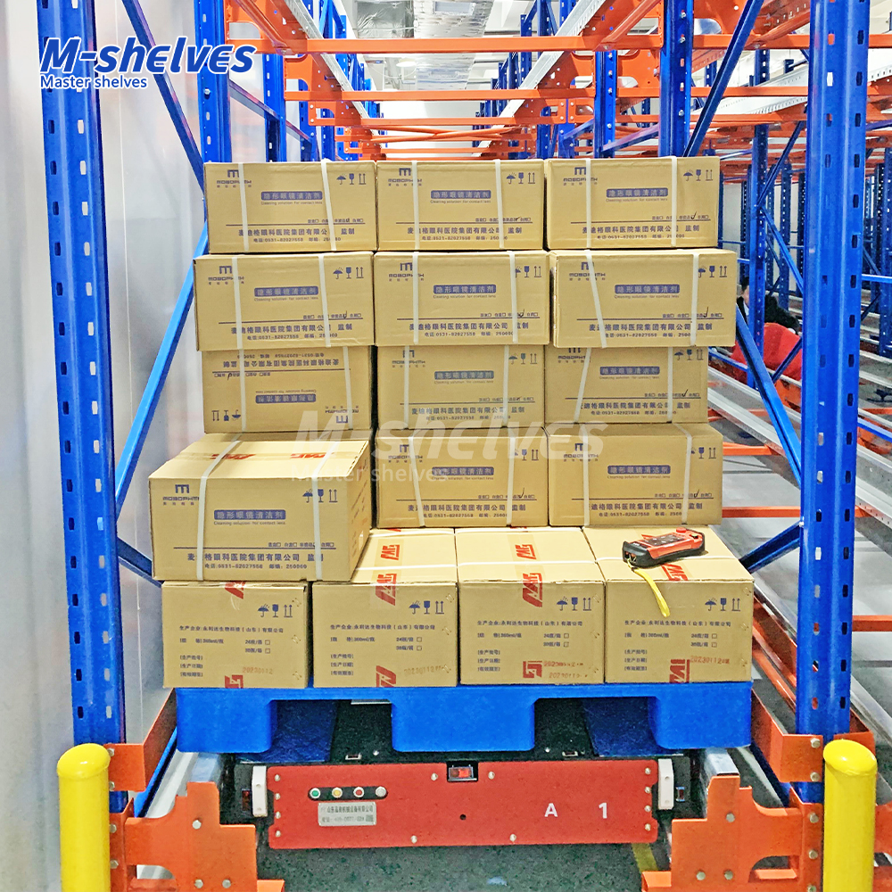 Innovative Auto Shuttle Racking System for Intelligent Cold Storage Steel Pallet Racks Automatic Shuttle Shelving