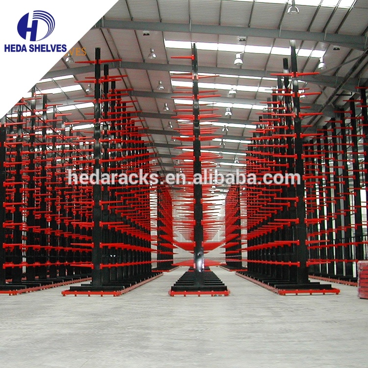 China Supplier Cantilever Manufacturers Stable Cantilever Racking Warehouse Pipe Car Storage Rack Cantilever Racking