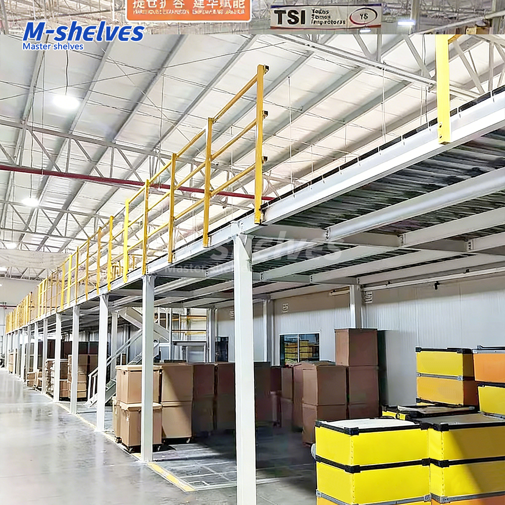 Wholesale CE Integrated Multi Layer Metal Storage Rack Industrial Steel Mezzanine Platform for Warehouse Storage