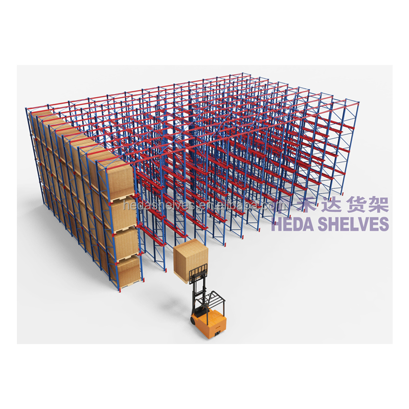 Drive in Rack System High Density Heavy Duty Storage Racking Pallet Rack Warehouse Industrial Drive in Rack