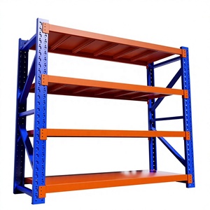 4 Tier Heavy Duty Foldable Boltless Metal Storage Rack Adjustable Industrial Warehouse Storage Shelves Commercial Steel Shelving