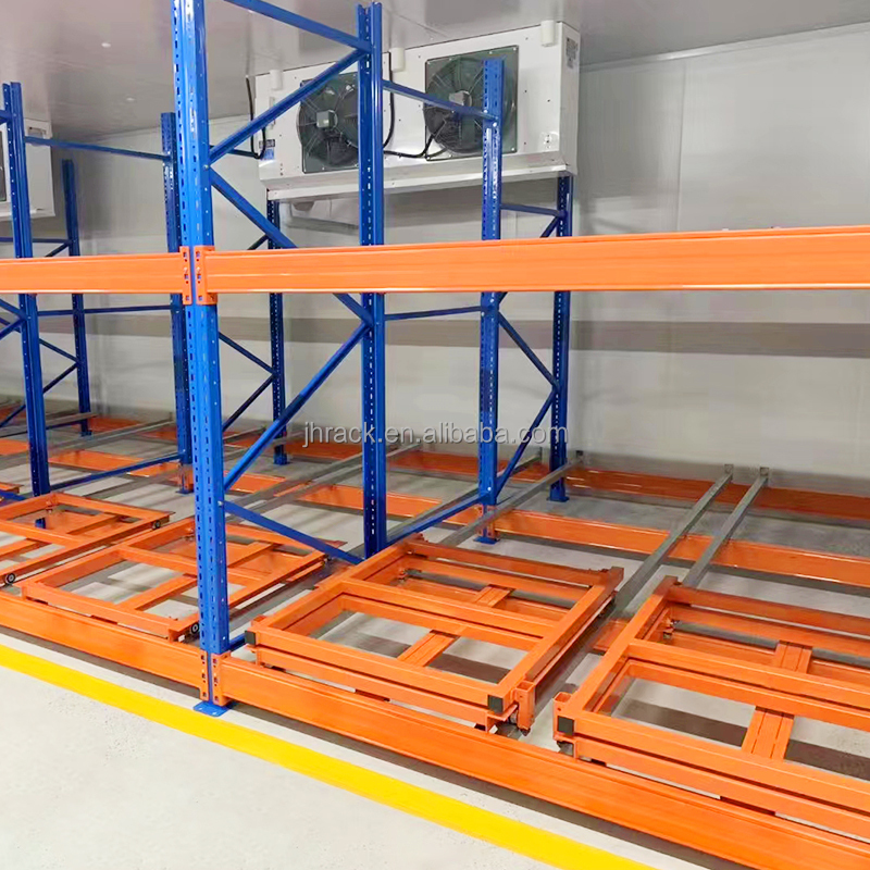 Industrial Push-Back Pallet Racks: Heavy-Duty Steel Storage System for Maximizing Warehouse Space and Efficiency