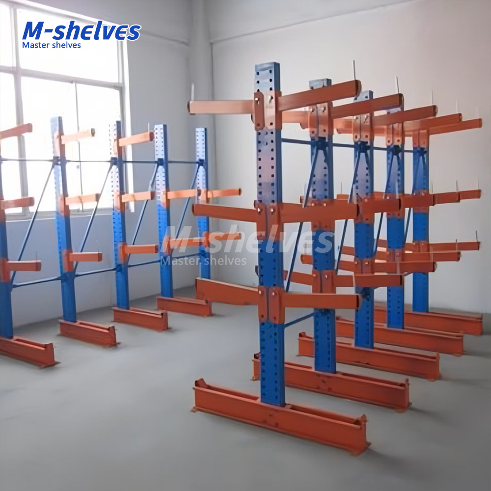 Heavy Duty Cantilever Racks Warehouse Garage Storage System for Lumber and Pipe