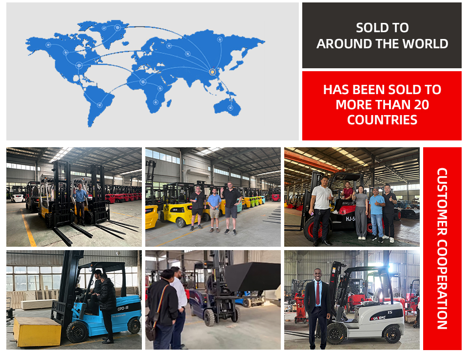 3 Ton 4 Ton 5 Ton Counterbalanced Warehouse Lift Truck with 80V System CE ISO Approved Heavy Duty Electric Forklift