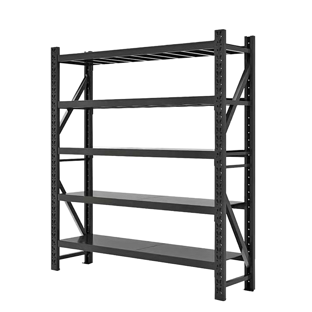 Xinanda Light Duty Steel 5 Adjustable Shelving Unit Slotted Angle Rack Home Storage Garage Workshop Corrosion Protected