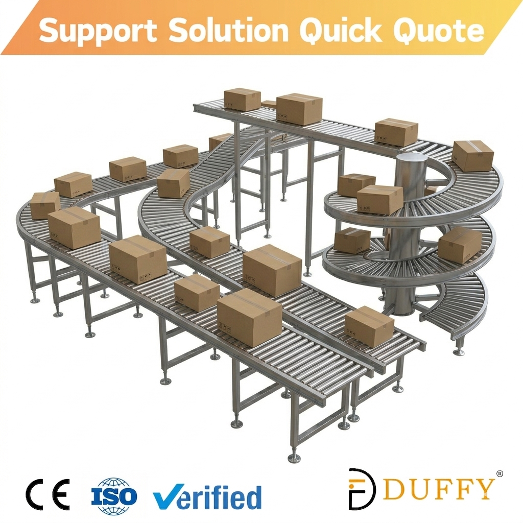 Durable Motorized Roller Conveyor Pallet Storage Racking System Advanced Integrated Gravity Fed Material Moving Technology