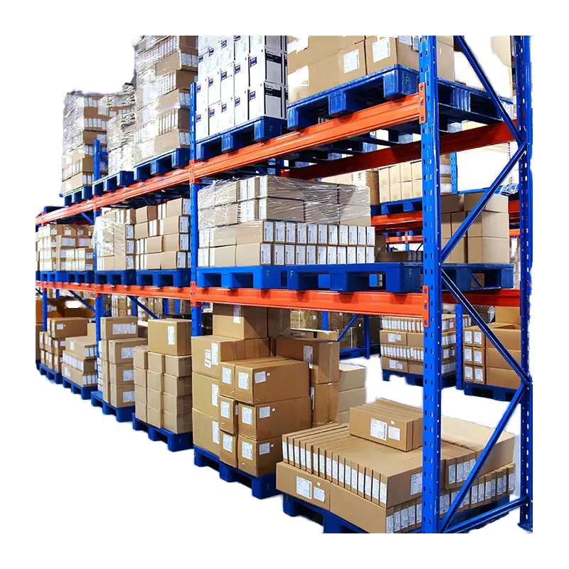 Heavy Duty Selective Pallet Rack Metal Q235 Seismic Reinforced Wire Mesh Protection Epoxy Coated Supporting Smart Warehouse