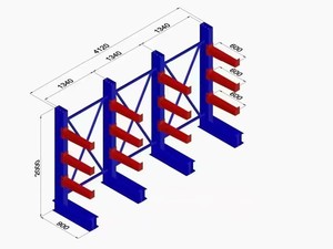 Heavy Duty Cantilever Racks for Warehouse Steel Storage