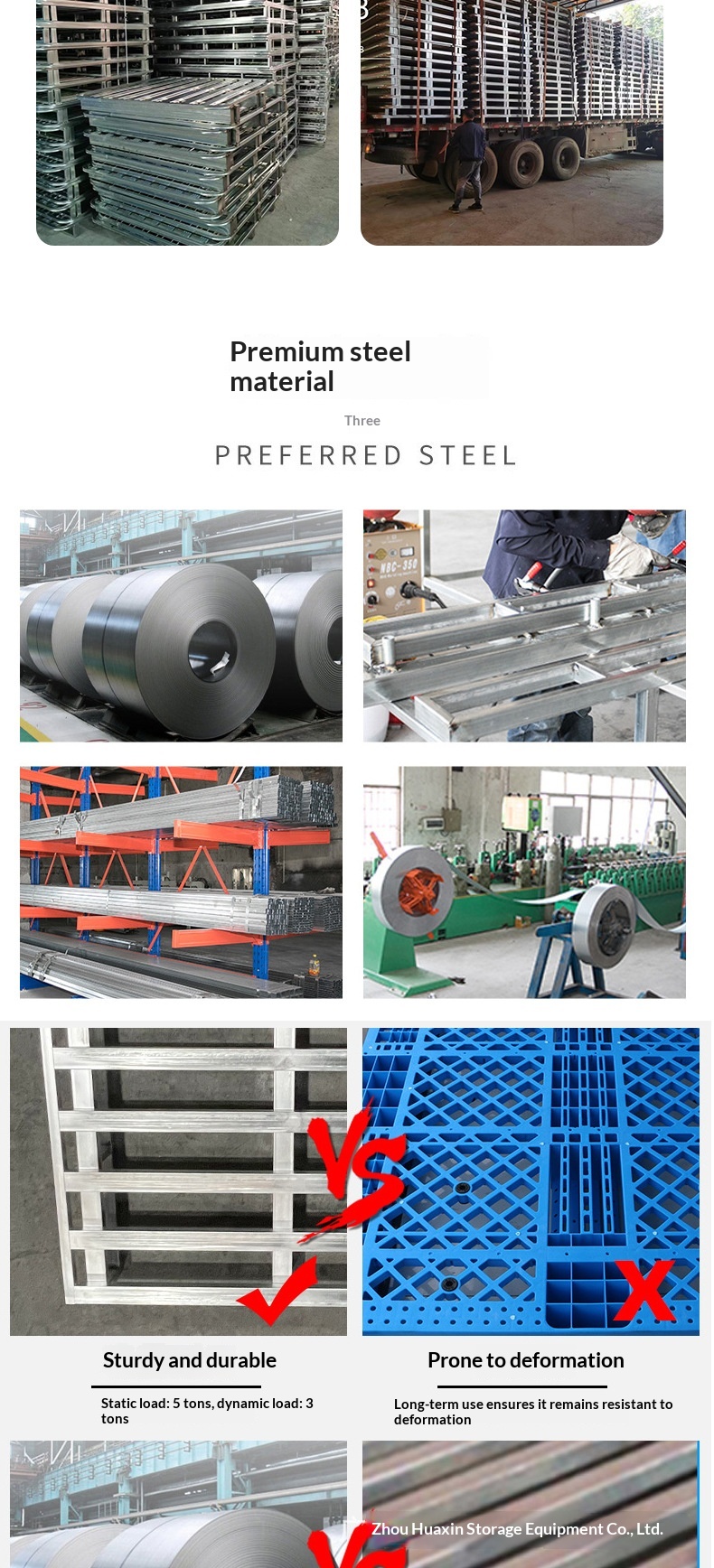 Steel Pallet Structure Display