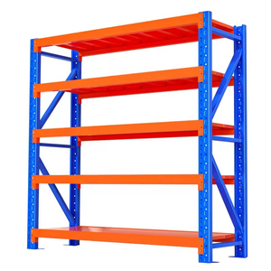 Medium Duty Metal Warehouse Shelves Corrosion-Protected Storage Racks for Home Use Supermarket and Warehouse Use