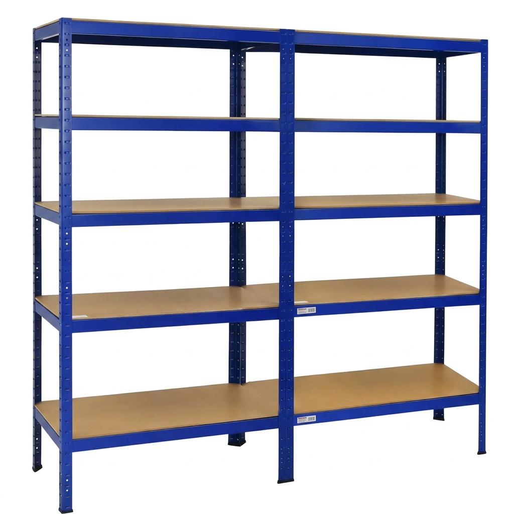 Floor-standing Five-layer Galvanized Steel Upright Corrosion-Resistant Heavy Duty Storage Rack and Shelves