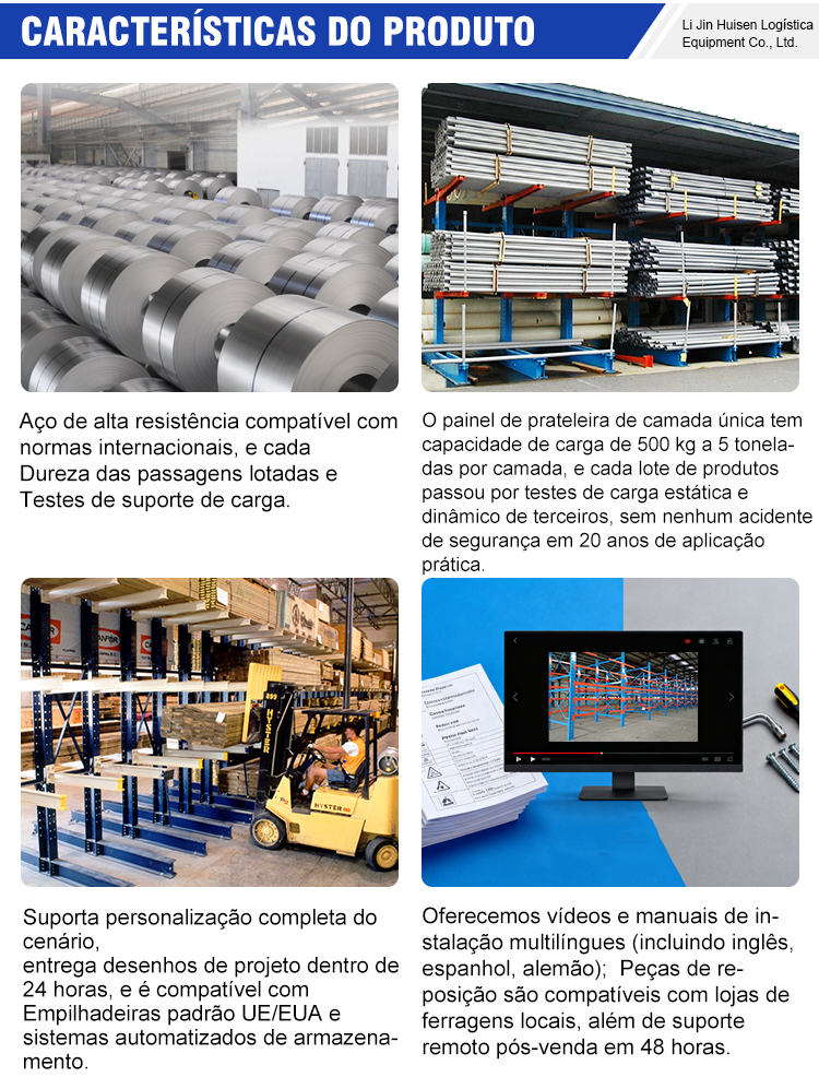 Selective Pallet Single Sided Ibeem Pvc Pipe Storage Cantilever Rack