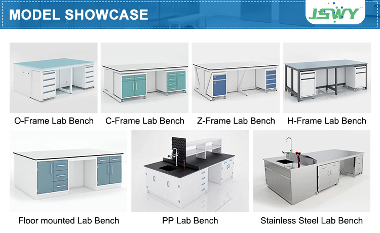 WUY Modern Modular Steel Lab Bench with Adjustable Height and After-Sales Support for Research Centers and Schools