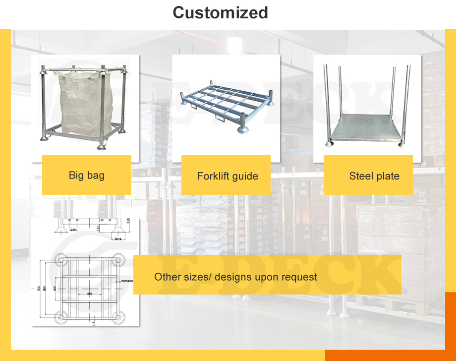 Heavy-duty Steel Metal Logistic Stackable Storage Post Pallet Racks