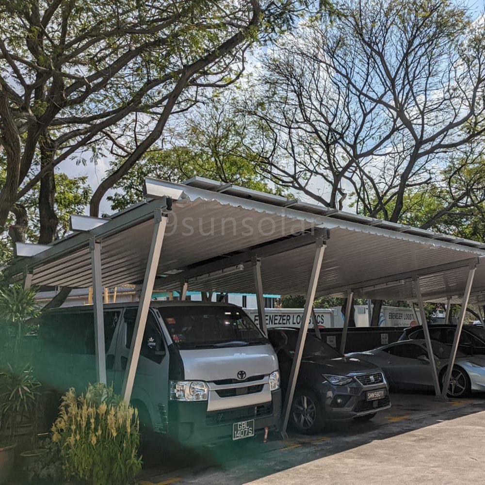 Solar Carport Mounting System Overview